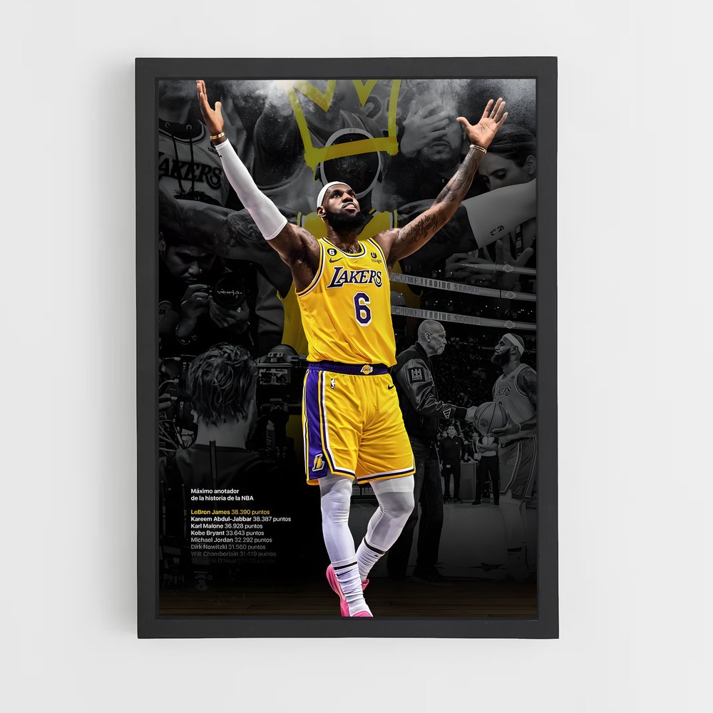 Poster Lebron James Basket Design iconique – affiche Basketball (vue 2)